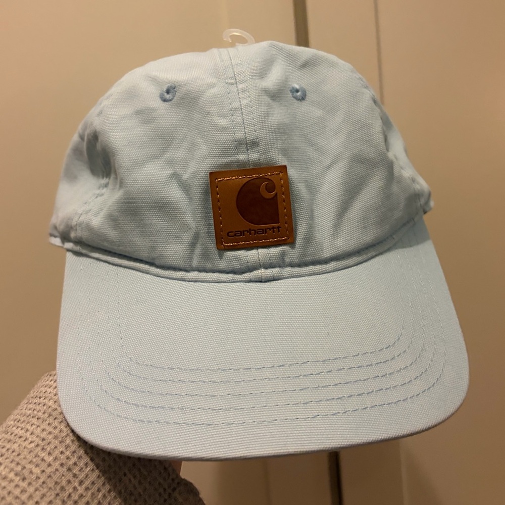 Carhartt light blue adjustable cotton cap